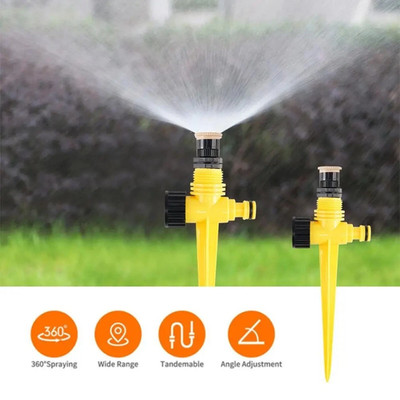 5X Rasensprenger Sprühregner Gartensprenger Rasen Regner Wassersprenger 360°