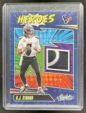 2025 Panini Absolute C.J. Stroud Heroes Memorabilia Patch Holo Silver #/25