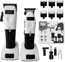 Play Barber Hair Clippers Trimmer for Men 7500 RPM with Rubber Grips Wh