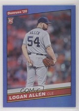 2020 Panini Donruss Retro 1986 Variations Holo Blue Logan Allen #243 0d4