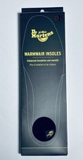 Dr. Martens Warmwair Insoles Adult Size 12 Black Enhanced Insulation Warmth NEW