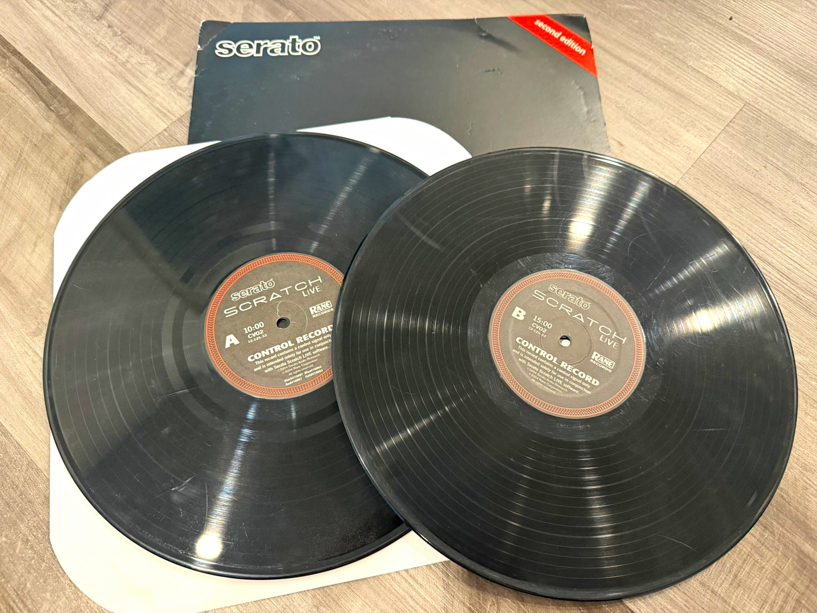 Rane Serato Scratch Live CV02 Black Control Vinyl Pair 2x12” 2004