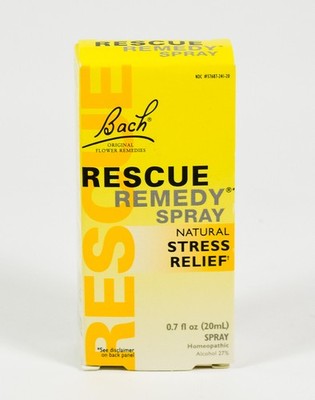 Bach flower remedies RESCUE REMEDY SPRAY 20ml/.7oz Natural Stress Relief 04/2029