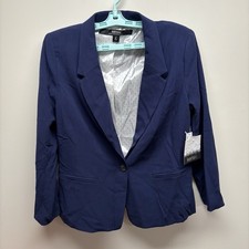 Kensie Women's Blazer Jacket Size L Large One-Button Business New With Tags