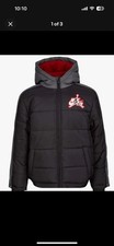 Nike Air Jordan Puffer Jacket XL Boys Jumpman Black Grey Red NWOT