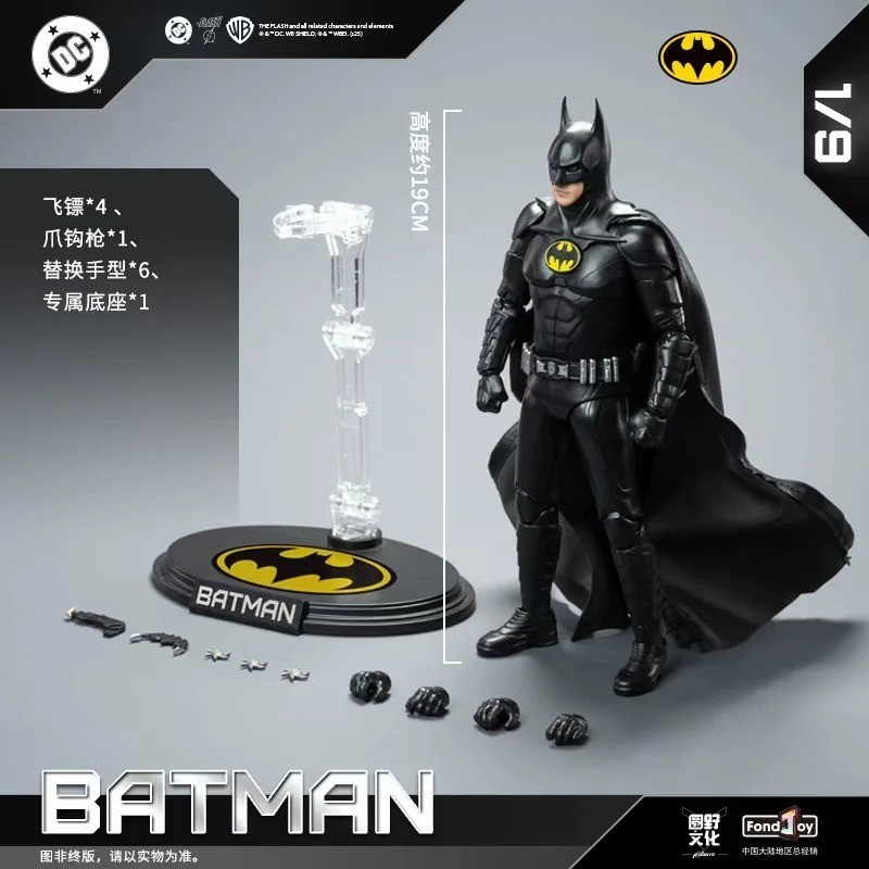 1/9 FondJoy 2023 Keaton Batman Action Figure Collectible Model Toy