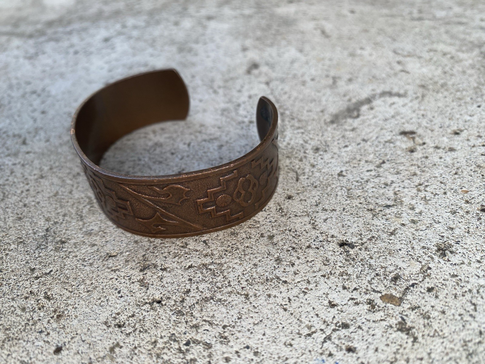 Southwestern Style Solid Copper Cuff Bracelet - image 9