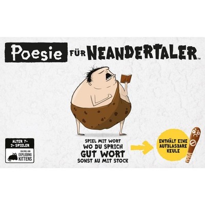 EXPLODING KITTENS Poesie für Neandertaler Partyspiele für 2 bis 99 Spieler