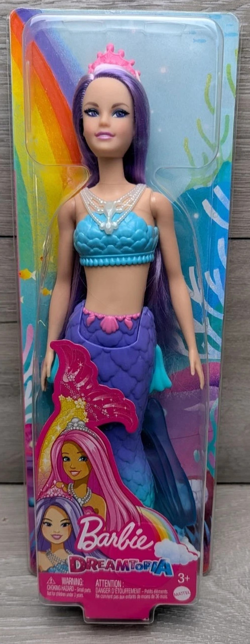 Barbie Dreamtopia Mermaid Doll (Purple Hair With Blue & Purple Ombre Mermaid
