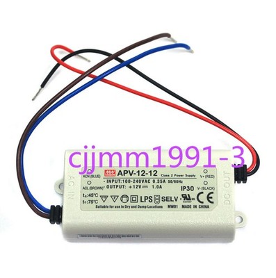 1pc LED Power Supply Constant Voltage CV Driver APV-12-12 12W 12V 1A   #zc