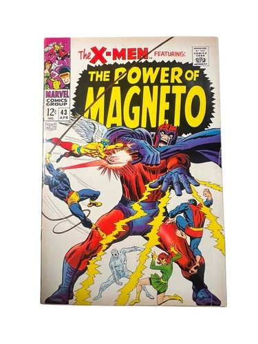 🧲 X-Men #43 Apr 1968 Power of Magneto! Buscema Cover NM Key Marvel 🔥