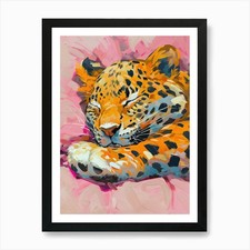 The Painted Panther Art Print Framed Wall Art Poster Canvas Print Picture