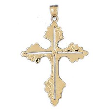 Cross Charm Pendant 14k Gold 9.4 Grams 