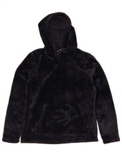 MOUNTAIN WAREHOUSE Womens Fleece Hoodie Jumper UK 14 Large Navy Blue DQ39