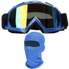 Motorcycle Goggles with Face Mask Windproof Dirt Bike Racing Eyewear
