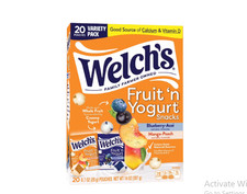 Welch's Fruit 'N Yogurt Snacks, Blueberry-Acai Mango-Peach, Kids Snacks, 0.7 o