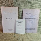 1980s British Gliding Association Pilots Log Books (2) & Certificate ID Card