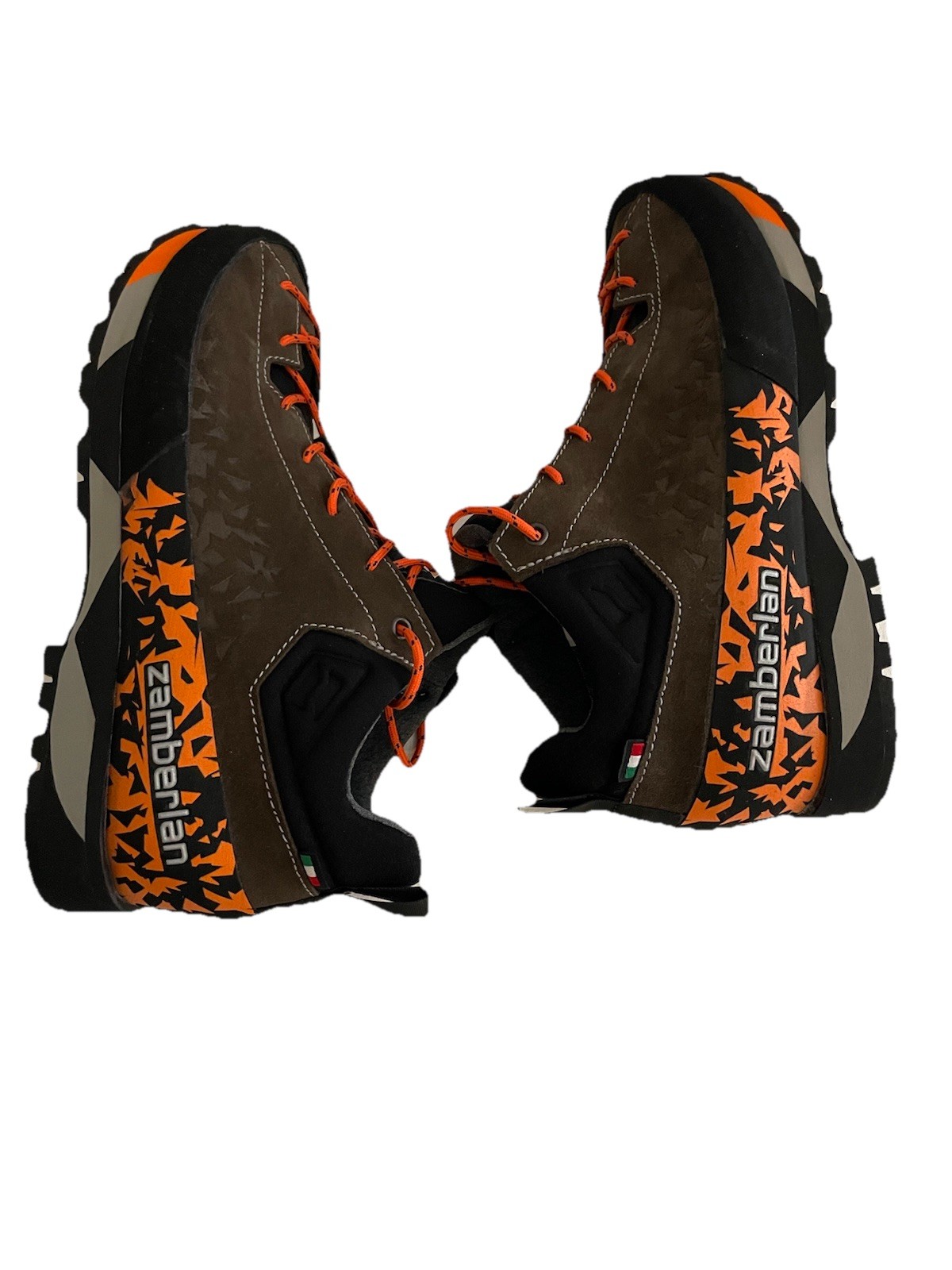 Zamberlan 215 Salathe GTX RR Mens Hiking Shoes Size 9.5 44 Brown Orange Vibram