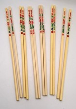 Vintage Melamine Ivorine Chinese Food Chopsticks set of 6