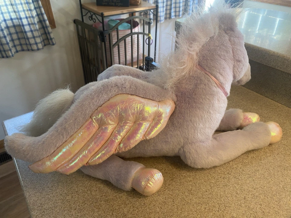 Barbie vintage Mattel 21” relleno Pegaso Brietta Fairytopia lavanda USADA Foto 3 de 4