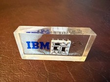 Vintage IBM SLT CPU Computer Chip Lucite Inca...