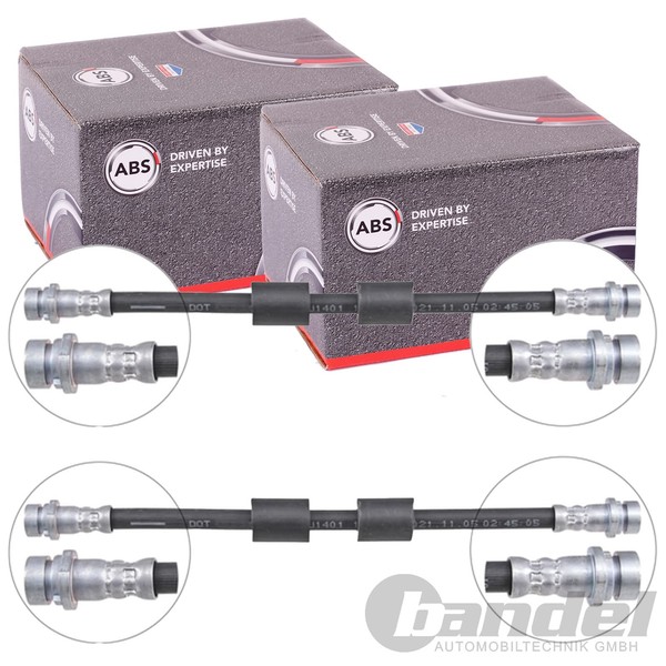 2X A.B.S. BremsschlÄUche Hinten Passend FüR Ford Tourneo Transit-image