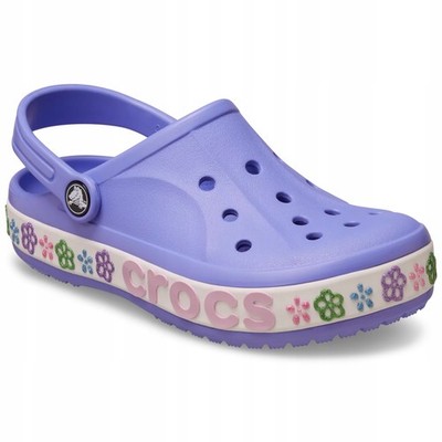CROCS BAYABAND FLOWER BAND CLOG T 211303 |C10/EU 27-28| DIGITAL VIOLET