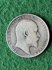 1907 Half Crown Edward VII Silver Coin