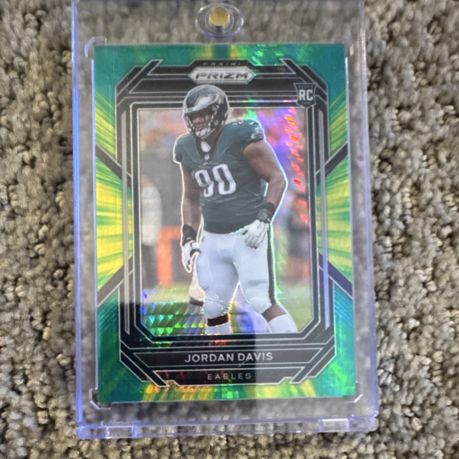 Panini Prizm 2022 Hyper Prizm Rookie Jordan Davis #371 Eagles /175