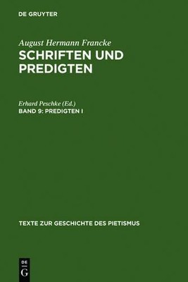 Predigten I (Hardback) Texte Zur Geschichte Des Pietismus