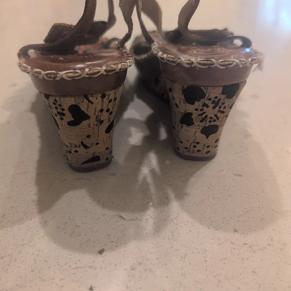 Spring Step L'Artiste Strap Wedge Sandals Heel Women SIZE 36 - Image 4 of 4