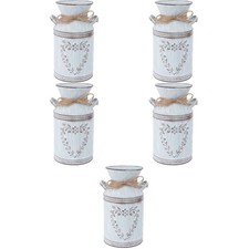  5 Pieces Shabby Chic Country Home Decor Flower Pot Indoor Plant Holder
