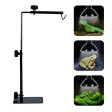 16.631 Inch Reptile Lamp Stand Adjustable Dome Heat Metal Bracket Floor