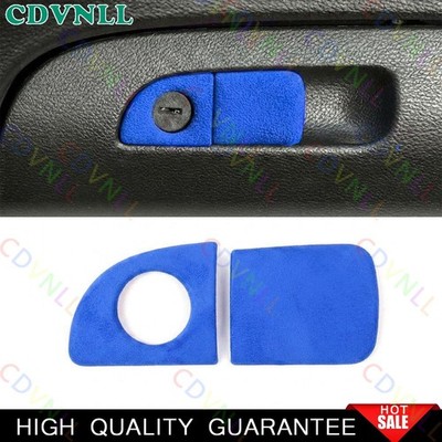 For Chrysler 300C 2011-2023 Blue Suede Co-Pilot Storage Box Handle Cover Trim 2*