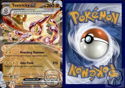 Toxtricity ex 100/182 Double Rare Paradox Rift Pokemon Holo NM/M