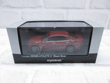 1/43 Kyosho Toyota Crown Hybrid Athlete S Black Dark Red Mica Pearl Minicar