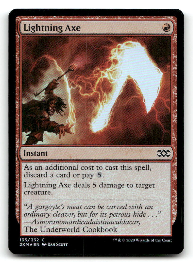 Lightning Axe Foil Double Masters 135 NM Magic