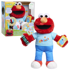 Sesame Street 13-in Learning Elmo Stuffed Toy 50 Phrases, Lights Sounds Motion