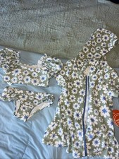 Wonder Nation New With Tags 12mos Swim Cover Up And Swimsuit