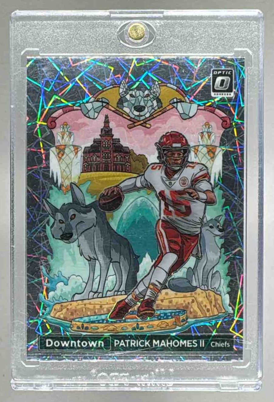 Patrick Mahomes II 2022 Panini Donruss Optic #DT-PM Downtown SSP