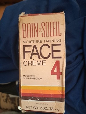 Vintage Bain De Soleil Moisture Tanning Face Creme 4 Suntan Cream 2oz