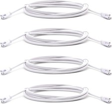 10FT 118-7/64" T5T8 Tube Light Fixture LED Linkable Cord, Double end White