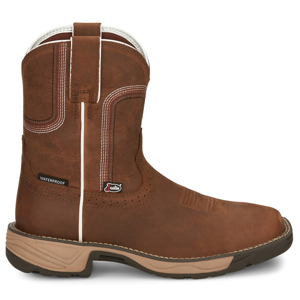 Justin Original Workboots Stampede Rush 8-дюймовый водонепроницаемый композитный носок Work Wo 27890₽