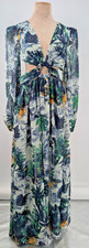 L'atiste By Amy Women Sheer Vcay Butterfly-Bird Peek a Boo Dress New Size S