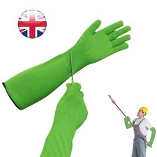 UK Long Gardening Gloves 45cm Green, Scratch Proof Arm Protection Gloves New