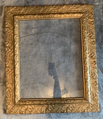 Antique Gold Ornate Large Detailed Scroll FRAME ONLY Fits 16x20 Aged Wear READ