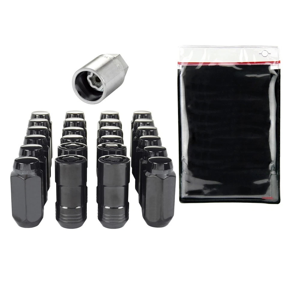 Tuercas McGard para Buick Enclave 2008-2024 cromadas con PVD negro | tamaño hexagonal de 22 mm Foto 2 de 4