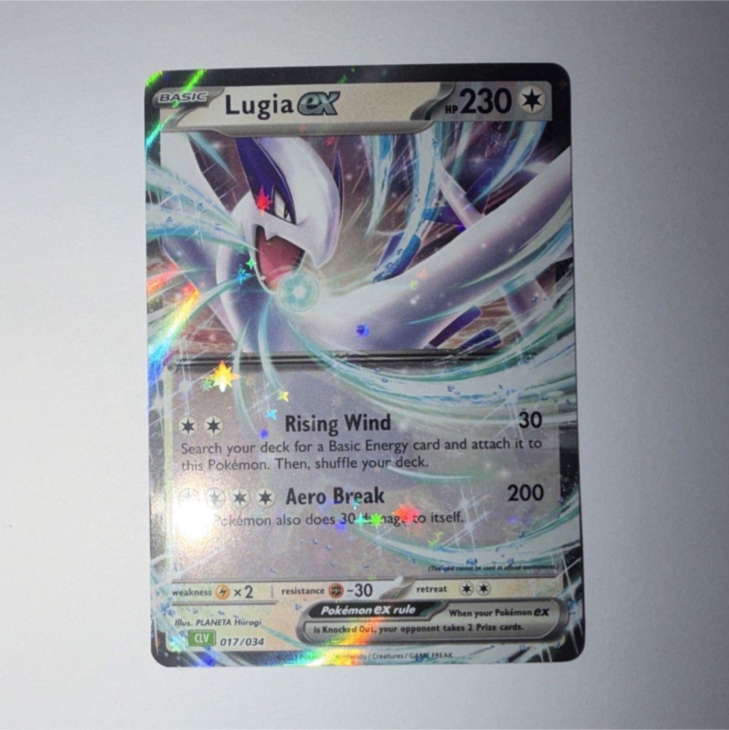 The Pokémon Company Lugia ex EX Holo Classic Collection Basic 230HP 017/034