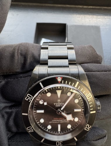 Tudor Black Bay Dark Heritage 41mm Black Dial PVD Coated Stain...