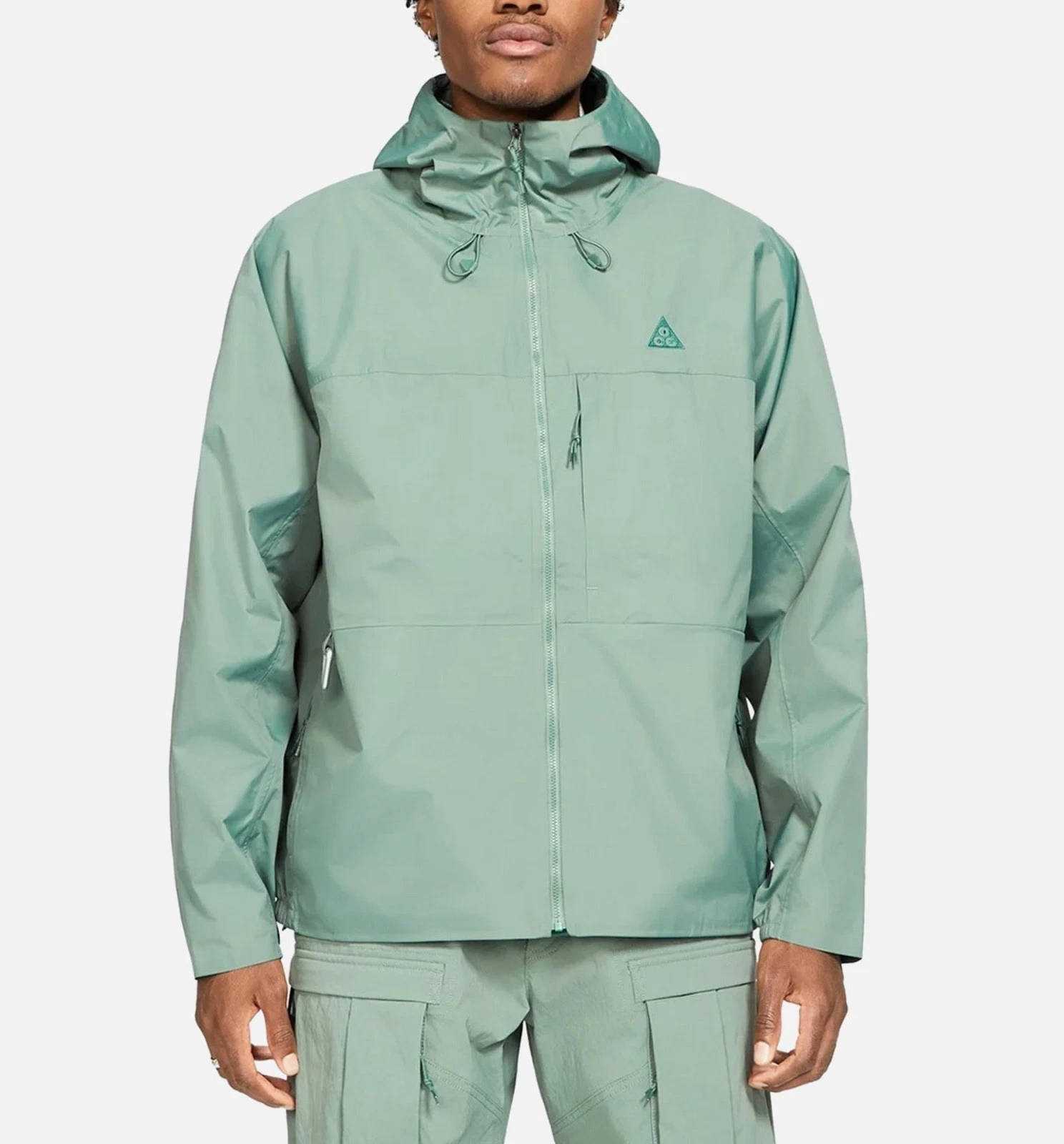 "SEE DESC" NWT Nike ACG Rain Shell Jacket Hoodie Green Teal DH3197-365 Men’s L